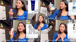 Skincare Routine for Dry Skin  My Am amp Pm Routine  Best for beginners  Simple routine ✨🤌🏻 [upl. by Catrina385]