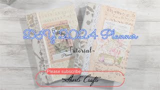 DIY 2024 Planner with FREE PRINTABLE [upl. by Ecnerat]