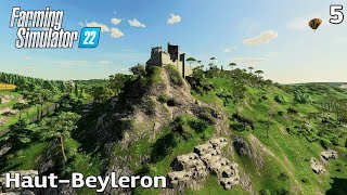 Looking for collectibles on the beautiful French map  HAUTBEYLERON  Farming Simulator 22  Ep5 [upl. by Hallsy900]