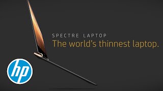 Introducing the Worlds thinnest laptop HP Spectre [upl. by Leroj]