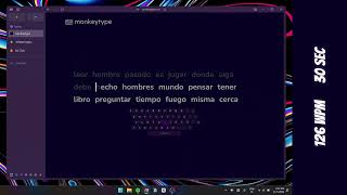 Monkeytype 126 WMP  30 sec Spanish [upl. by Ellasal]