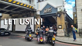 20 Bikes attempt to get into BIKE SHED MC London [upl. by Feirahs278]