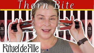 NEW Rituel de Fille Thorn Bite Peptide Plump Creme Lip Oil  All Six Colors  Swatch Party [upl. by Fanestil]