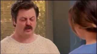 Parks and Rec  Ron Swansons sick part 2Rons Hospital form [upl. by Anitap991]