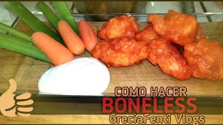 Como hacer quotBONELESS DE POLLO CON SALSA BRAVAquotsuper ricos receta fácil y rápida D [upl. by Mari585]