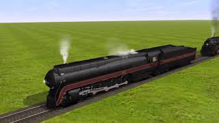 Trainz A New Era Streamlined Steam Locomotives Whistles [upl. by Eehtomit68]