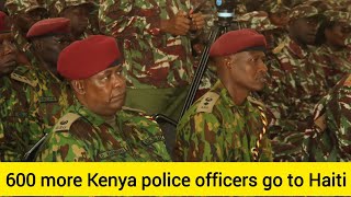 600 kenya police officers ready to join counterpants in Haiti [upl. by Onifled]