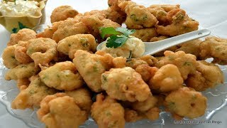 Buñuelos de Bacalao con Mayonesa de Ajo [upl. by Ydnic]