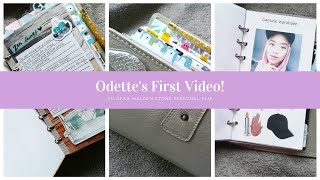 Odettes first video Functional planning July Planner Flip Filofax Malden Stone  Skippyskittle [upl. by Yromas]