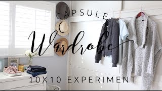 CAPSULE WARDROBE 10X10 WINTER EXPERIMENT [upl. by Uhsoj271]