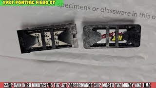 PT8 500 Fiero GT Does the Jet stage 2 performance chip add power Install and Test [upl. by Rehpotsirahc]