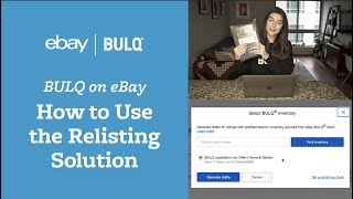 BULQ on eBay How to Use the Relisting Tool [upl. by Loredana]