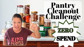 PANTRY CLEANOUT CHALLENGE  COOK WITH ME  ZERO SPEND  CHEAP MEALS [upl. by Hammel]