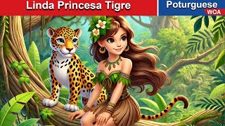 Linda Princesa Tigre 🐯 Contos de fadas Portugueses 💕 WOA Poturguese Fairy Tales [upl. by Anrak]