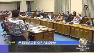 Kahu Curt Kekuna Sermon  Honolulu City Council July 15 2009 [upl. by Asp]