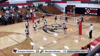 10124 Kickapoo vs WauzekaSteuben Varsity Volleyball [upl. by Colver632]