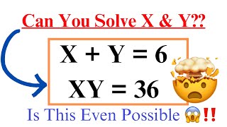 Can you solve Math Olympiad Simultaneous Equations  Solve X amp Y in Algebraic Equations [upl. by Reltuc]