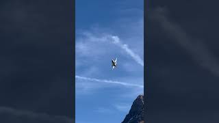 Swiss🇨🇭Air Force F18 Hornets shooting practice on the Axalp Airshow f18 axalp superhornet [upl. by Haleak]