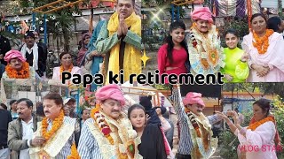 Papa ki retirement par kiya sab ne dance 💃 sham ko Hui humeri party🥳  Tanushikaur tkvlogs [upl. by Nelav375]