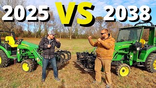 John Deere Tractor Comparison 2025R V 2038R [upl. by Gulgee67]