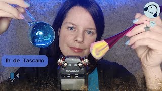 ASMR  Estu sensible à lASMR  mic brushing scratching mouth amp water sounds [upl. by Dlnaod]