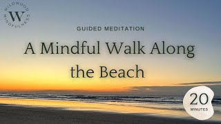 A Mindful Walk Along the Beach20 Min Guided Meditation [upl. by Snevets886]