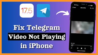 How to Fix Telegram Videos not playing on iPhone 100 Working Method [upl. by Pansir84]