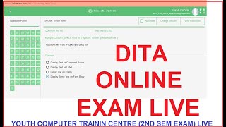 Online Exam Dita Online Exam Dita Online Exam 2022 Dita Online Exam 2023 Dita Online Exam 2024 [upl. by Peisch]