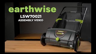 Earthwise New LSW70021 Lawn Sweeper Assembly Tutorial [upl. by Aufmann]