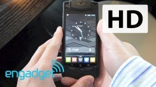 Vertu TI handson  Engadget [upl. by Berhley]