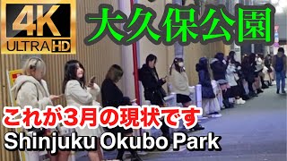 【4K 画質で女の子品定め】立ちん〇増殖中の3月大久保公園😵買〇オジ顔もバッチリ撮「東京夜散歩」Updated on March 16 2024Shinjyuku Okubo Park [upl. by Eehsar196]