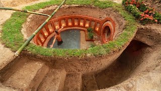 Dig To Build Most Awesome Underground Swimming Pool And Underground House [upl. by Auberta953]