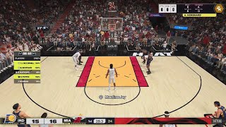 Indiana Pacers vs Miami Heat playing online NBA 2K 25 [upl. by Zubkoff]