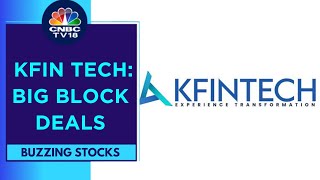 KFIN Tech Slips After 20 Of Equity Exchanges Hands Via Block Deal amp Satin Creditcare Gains [upl. by Nadeen]