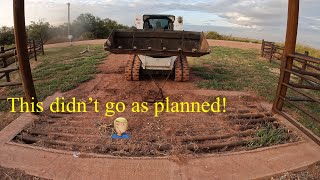 Cleaning cattle guard turns into more labor work than anticipated 🥵 [upl. by Moorish186]