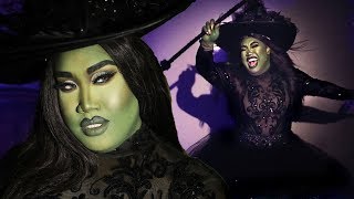 WICKED DEFY GRAVITY ELPHABA MAKEUP TUTORIAL  PatrickStarrr [upl. by Ahsinnod]