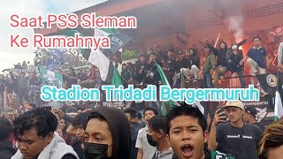 Ribuan Sleman Fans Menyanyikan Lagu Sampai Kau Bisa Di stadion Tridadi Sleman [upl. by Nirrac148]