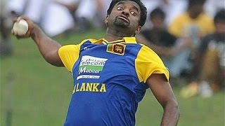 Muralitharans Bowling Action [upl. by Bullion]