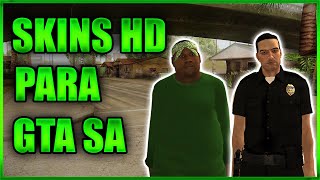 MOD PEATONES HD PARA GTA SAN ANDREAS  PC BAJOS RECURSOS [upl. by Odnolor]