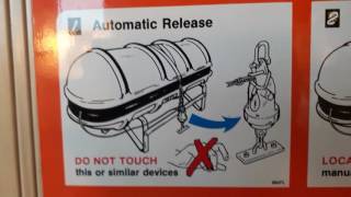 procedures for launching inflatable liferafts [upl. by Asiral]