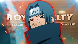 Itachi quotBadassquot  Royalty EditAMV  Very Quick Project File [upl. by Naniac337]