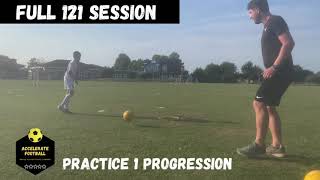 Full 121 Session  121 Football Training Drills  Inc Coaching [upl. by Ailedua815]