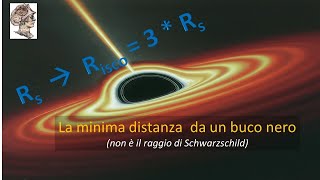 La minima distanza da un buco nero Spoiler non è il raggio di Schwarzschild [upl. by Neilson741]