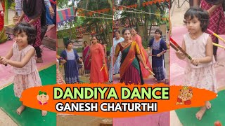 Dandiya Dance Performance On The Occasion Of Ganesh ChaturthiGanapati Bappa MoryaGanesh Chaturthi [upl. by Odlawso]