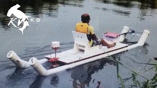 An awesome PVC pipe Kayak  Build it [upl. by Heman]