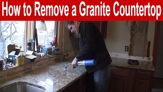 How to Remove a Granite Countertop [upl. by Arimak]