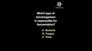 Microbiology quiz Fermentation youtubeshorts biology shorts [upl. by Kidd]