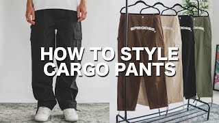 How To Style Cargo Pants  10 Outfits [upl. by Sheila]