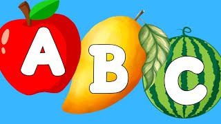 ABC Phonics Song Learn Fruits with Fun 🍎🍌🍓 [upl. by Ardnos50]