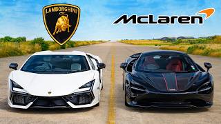 McLaren 750S v Lambo Revuelto DRAG RACE [upl. by Otit804]